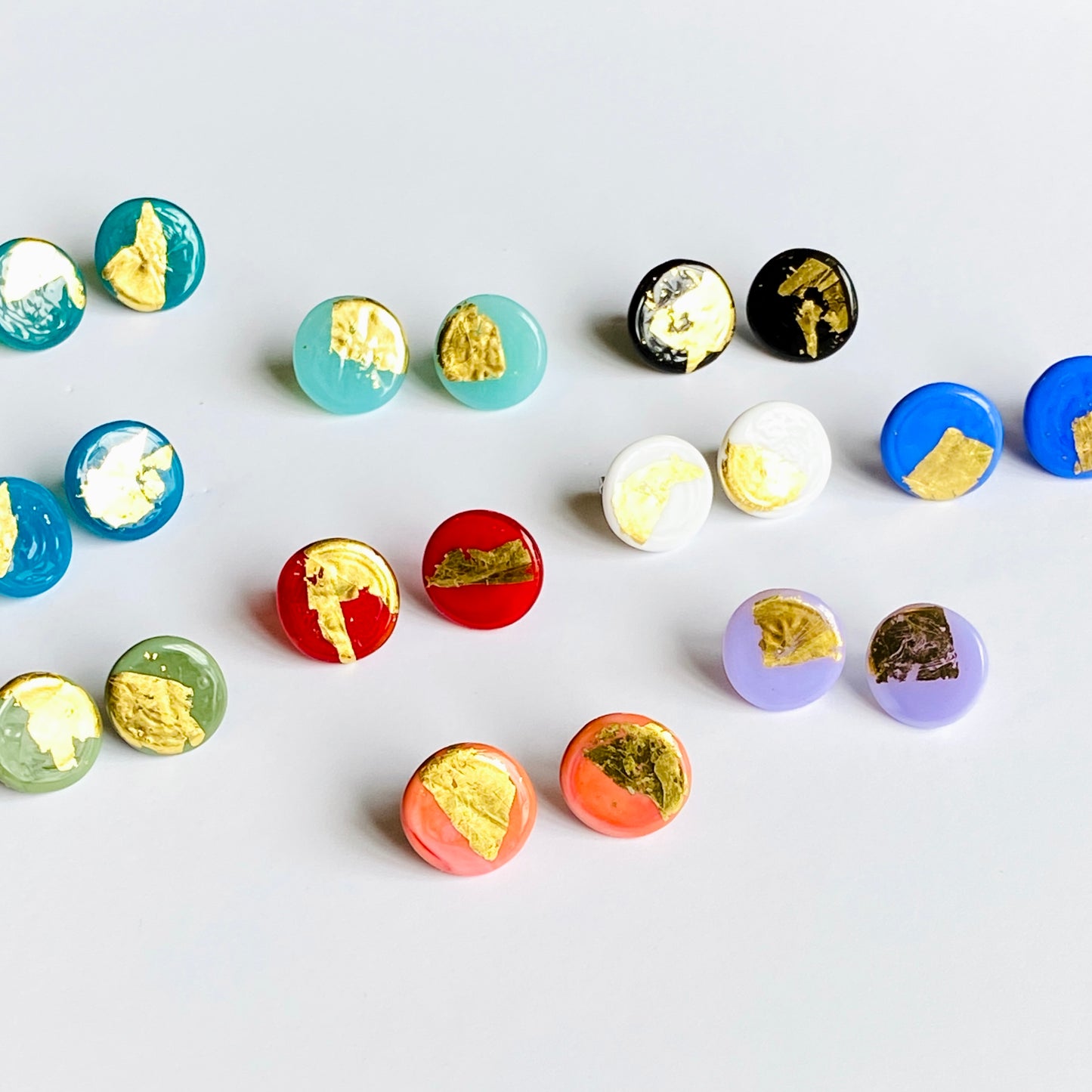 Flat Disc Glass Studs
