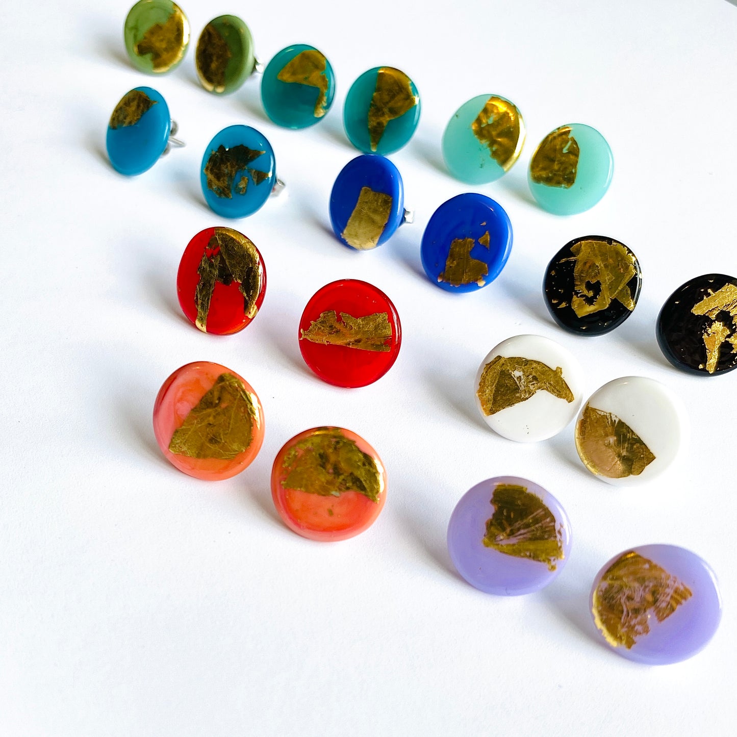 Flat Disc Glass Studs