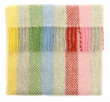 Rainbow Grey Stripe - Pram Blanket