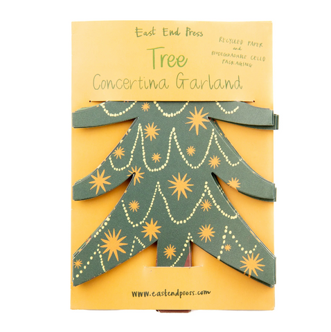 Christmas Tree Concertina Garland