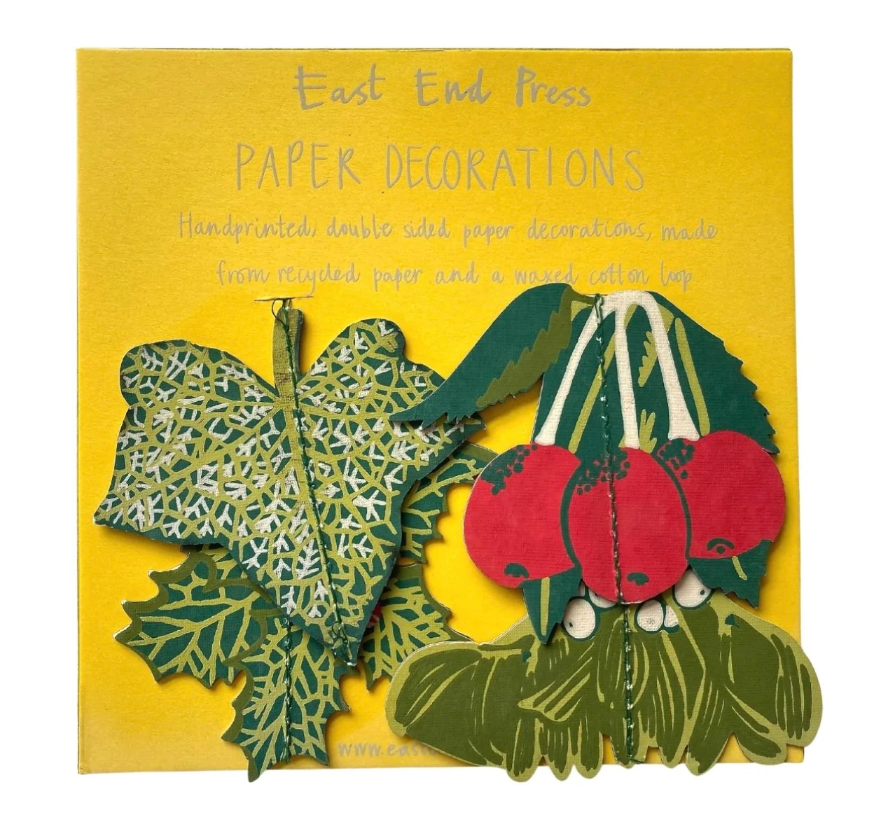 Winter Foliage Paper Decorations