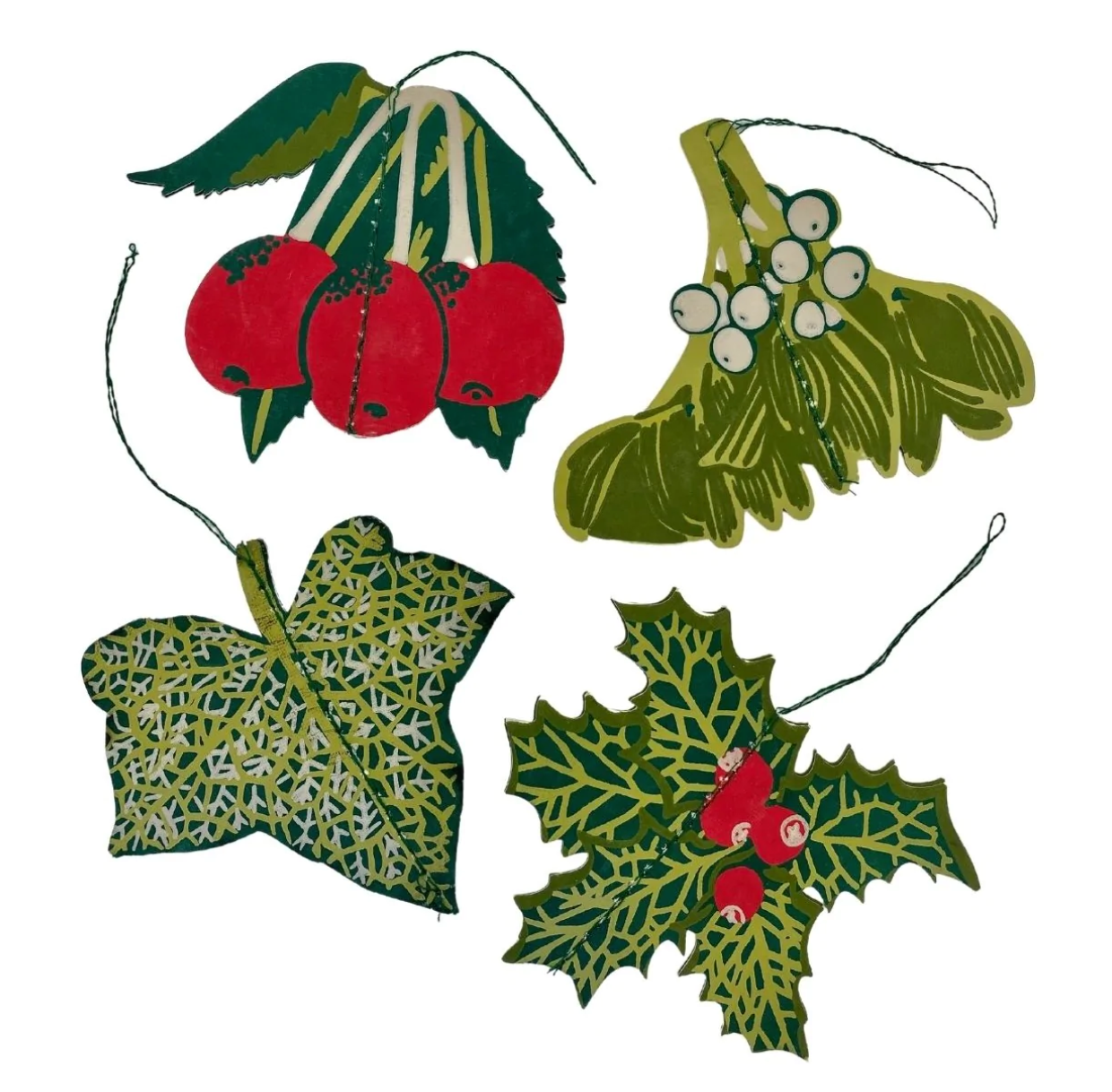 Winter Foliage Paper Decorations