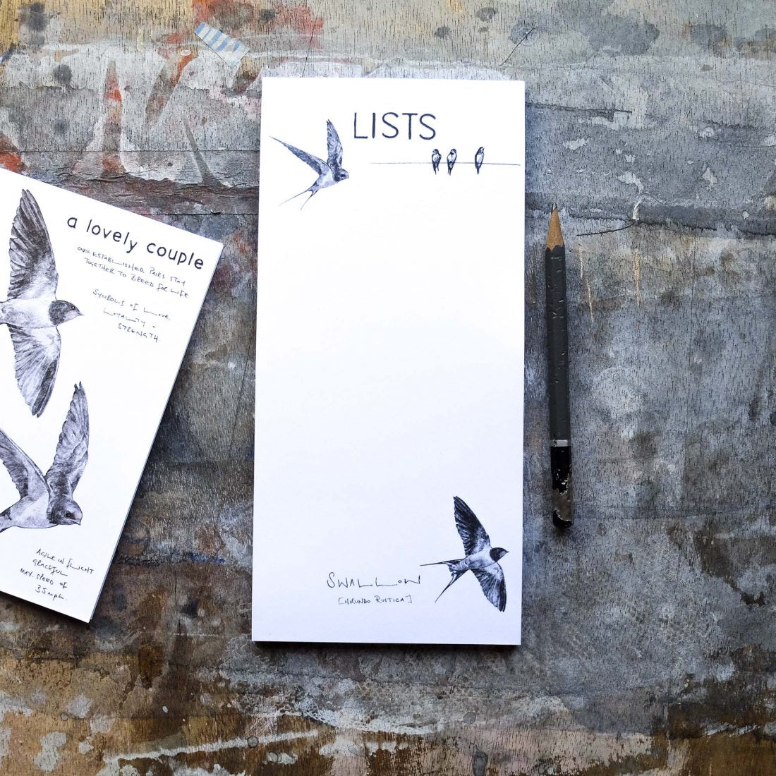 Swallows List Pad
