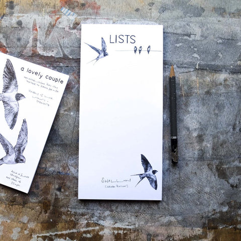 Swallows List Pad