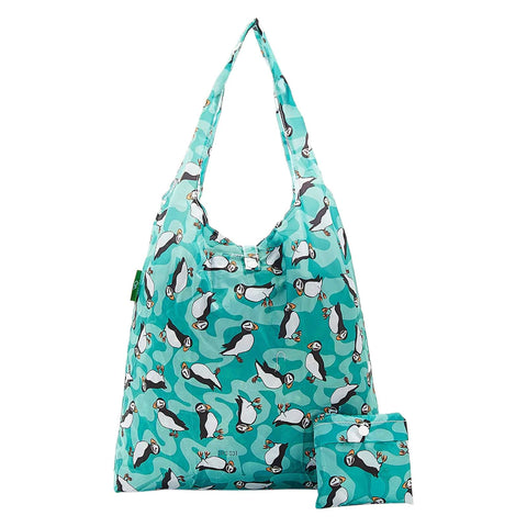 Eco Chic Puffin Shopper - Teal