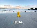 Iona Wool Felted Slippers - Yellow Wellies
