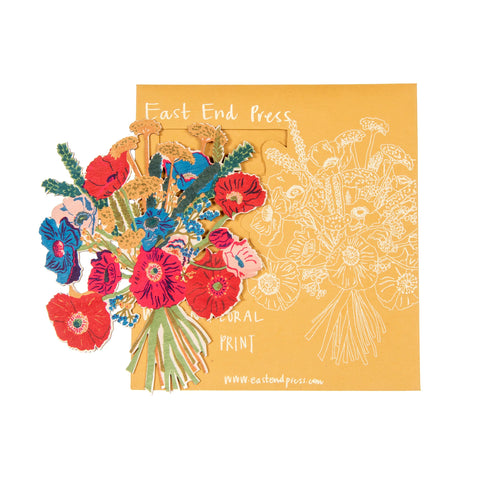 Bouquet Wooden Print