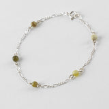 Iona Green Stone Bead Bracelet