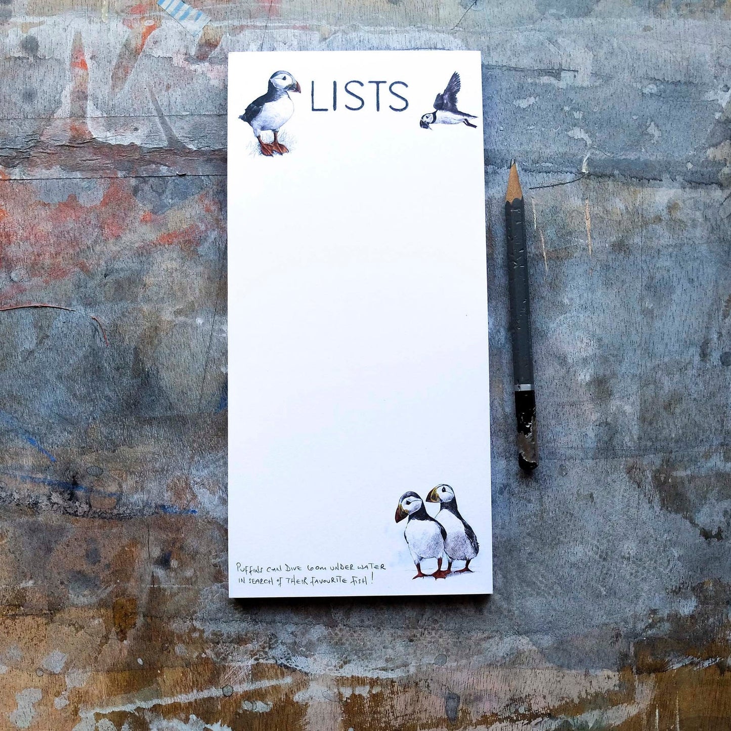 Puffins List Pad