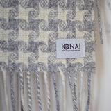 Iona Wool Woven Scarf - PINWHEEL
