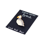 Wooden Puffin Brooch